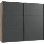Möbelix Schwebetürenschrank B: 200 Cm Level 36a Eiche Dekor/graphit