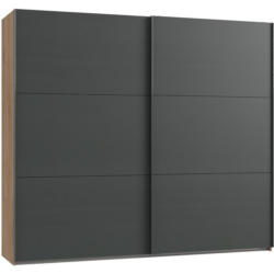 Schwebetürenschrank B: 250 Cm Level 36a Eiche Dekor/graphit