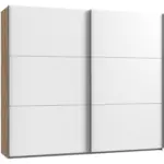 Möbelix Schwebetürenschrank 200 Cm Level 36a Weiß/eiche Dekor