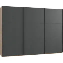 Schwebetürenschrank B: 300 Cm Level 36a Eiche Dekor/graphit