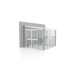 Anlehn-gewächshausbausatz Athena 7000 Esg/hkp, Weiss