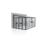 Möbelix Anlehn-gewächshausbausatz Athena 10200 10,2 M2