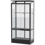 Möbelix Balkon-Gewächshaus Polis 350 Schwarz Metall/Glas H: 165 cm