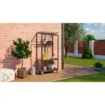 Möbelix Balkon-gewächshaus Polis 350 Schwarz Metall/glas H: 165 Cm