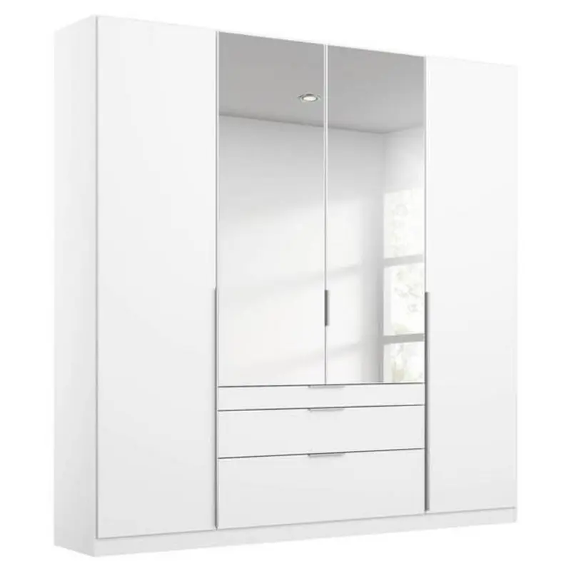 Drehtürenschrank 181cm Alabama, Weiß