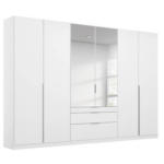 Möbelix Drehtürenschrank 271cm Alabama, Weiß