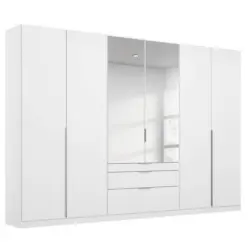 Drehtürenschrank 271cm Alabama, Weiß