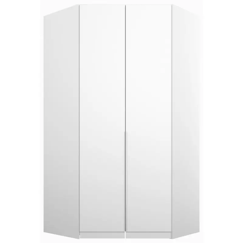 Eckschrank B: 117 cm Alabama, Weiß