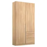 Möbelix Drehtürenschrank 91cm Alabama, Sonoma Eiche Dekor