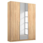 Möbelix Drehtürenschrank 136cm Alabama, Sonoma Eiche Dekor