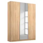 Möbelix Drehtürenschrank 136cm Alabama, Sonoma Eiche Dekor