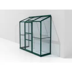 Anlehn-gewächshausbausatz Ida 1300 Esg3mm, Smaragd