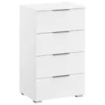 Möbelix Nachtkästchen Weiß H: 81 cm Alabama