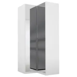 Eckschrank B: 100 cm Alabama, Weiß