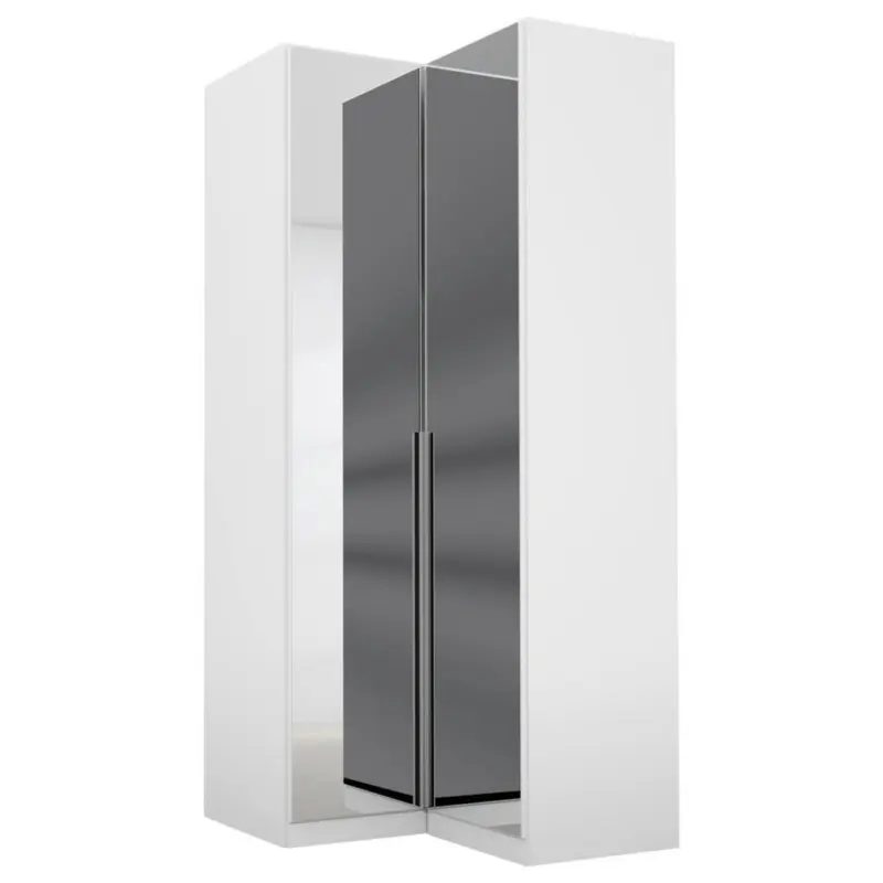 Eckschrank B: 100 cm Alabama, Weiß