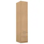 Möbelix Drehtürenschrank mit Laden B: 47 cm Alabama, Eiche Dekor