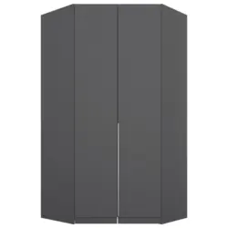 Eckschrank B: 117 cm Alabama, Grau