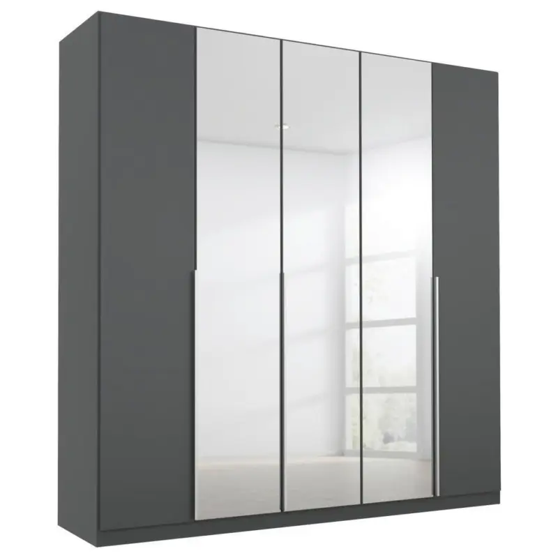 Drehtürenschrank Mit Spiegel B: 226 Cm Alabama, Grau