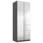Möbelix Drehtürenschrank Mit Spiegel B: 91 Cm Alabama, Grau
