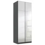 M&ouml;belix Dreht&uuml;renschrank Mit Spiegel B: 91 Cm Alabama, Grau