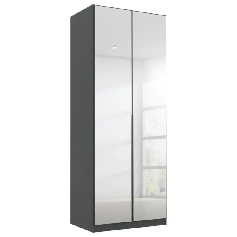 Drehtürenschrank Mit Spiegel B: 91 Cm Alabama, Grau