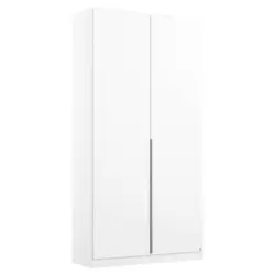 Drehtürenschrank B: 91 Cm Alabama, Weiß