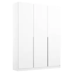 Drehtürenschrank B: 136 Cm Alabama, Weiß