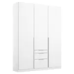 Möbelix Drehtürenschrank mit Laden B: 136 cm Alabama, Weiß