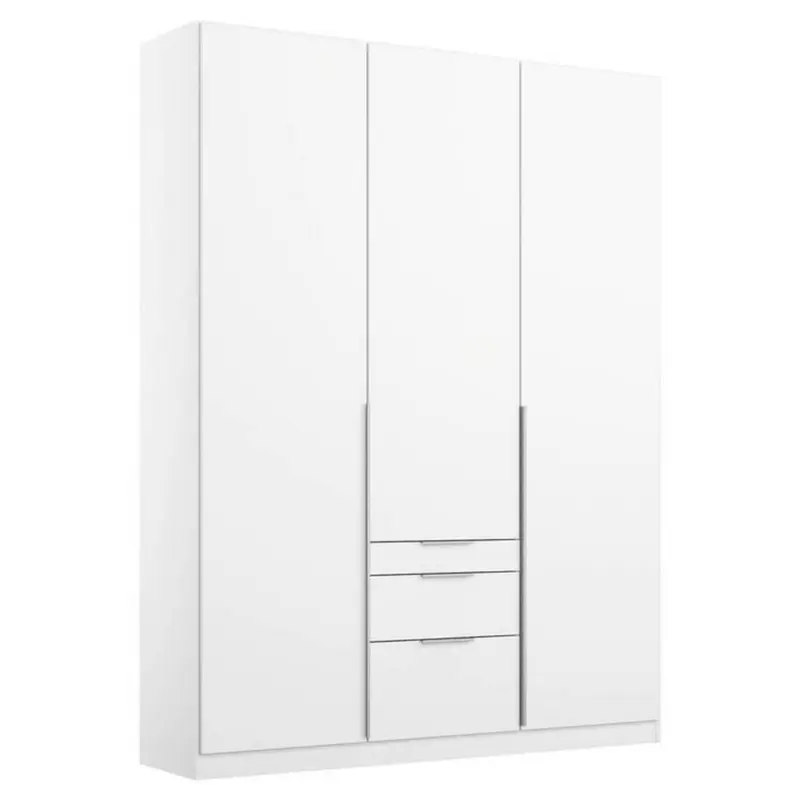 Dreht&uuml;renschrank mit Laden B: 136 cm Alabama, Wei&szlig;