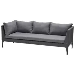 Loungesofa Infinity Aus Kunststoffgeflecht mit Kissen