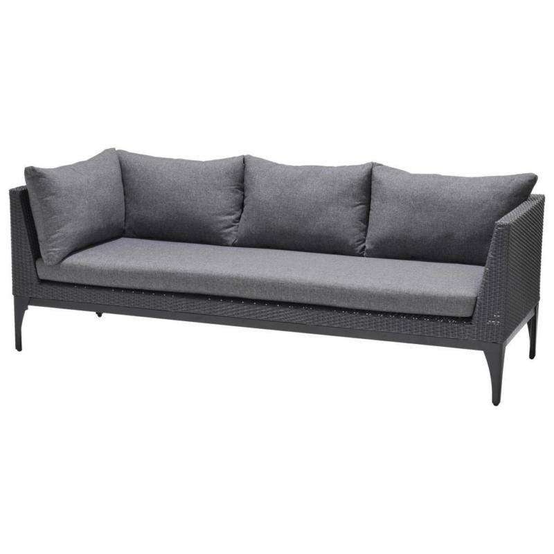 Loungesofa Infinity Aus Kunststoffgeflecht mit Kissen