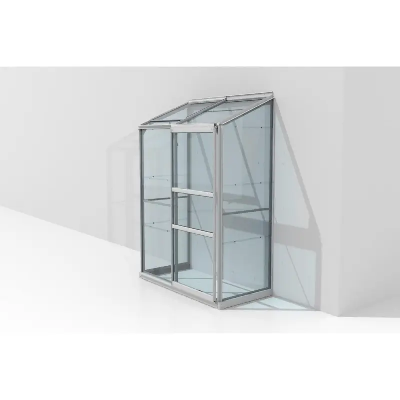 Anlehn-gewächshausbausatz Ida 900 Esg3mm, Alu