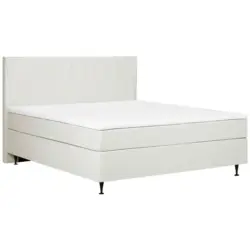 Boxspringbett mit Topper 140x200 cm Wels, Creme
