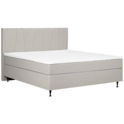 Boxspringbett Mit Topper 180x200 Cm Wels, Beige