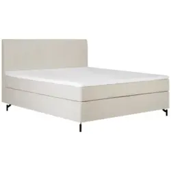 Boxspringbett mit Topper 160x200 cm Linz, Creme