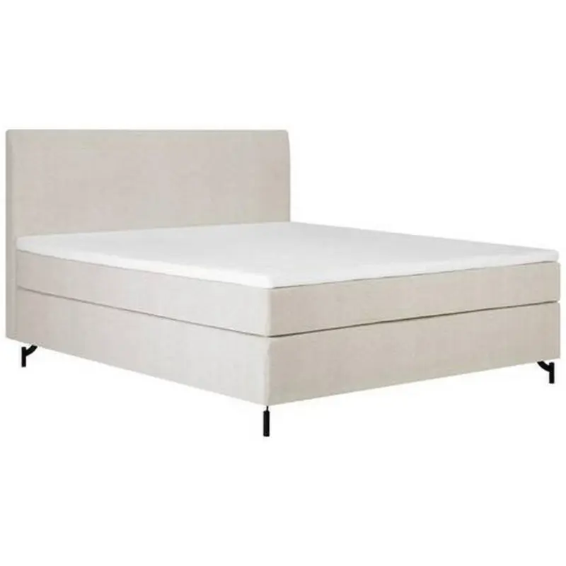 Boxspringbett Mit Topper 140x200 Cm Linz, Creme