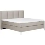Möbelix Boxspringbett mit Topper 180x200 cm Graz, Taupe