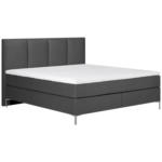 Möbelix Boxspringbett mit Topper 180x200 cm Graz, Dunkelgrau