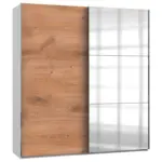 Möbelix Schwebetürenschrank B: 200 Cm Level, Weiß/eiche Dekor