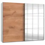 Möbelix Schwebetürenschrank B: 250 Cm Level, Weiß/eiche Dekor