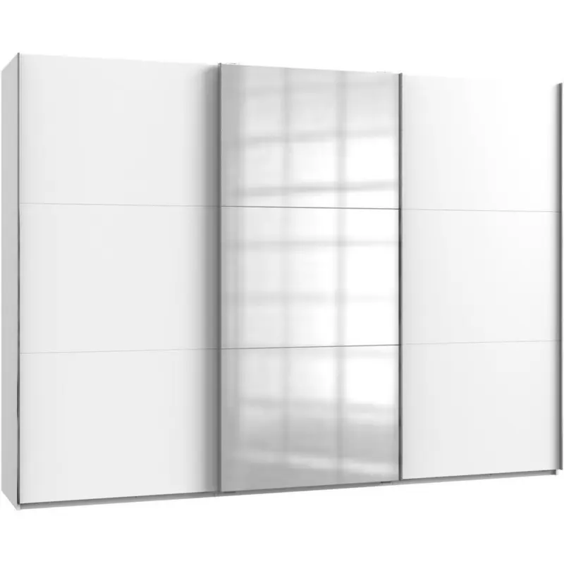 Schwebetürenschrank B: 300 Cm Level, Weiß