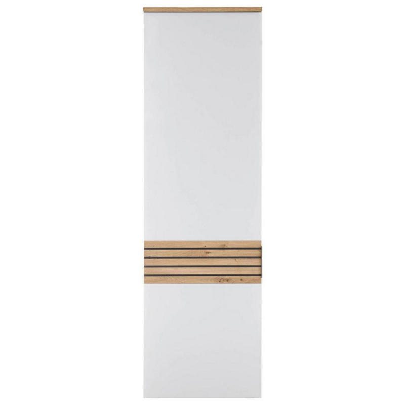 Garderobenschrank Milan Weiß/ Eiche Dekor B: 60 cm