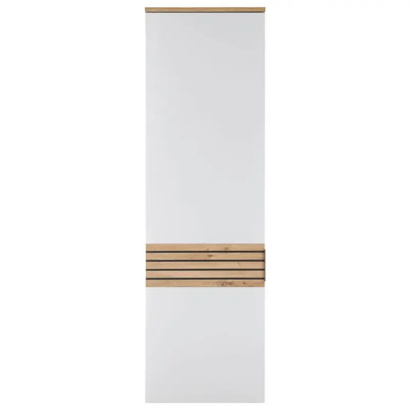 Garderobenschrank Milan Weiß/ Eiche Dekor B: 60 Cm