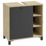 Möbelix Waschbeckenunterschrank Vira B: 60 Cm, Amora Anthrazit
