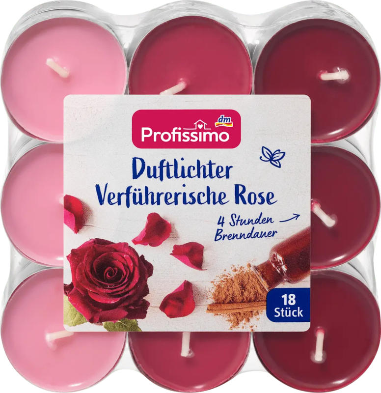 Profissimo Duftlichter verführerische Rose Alu