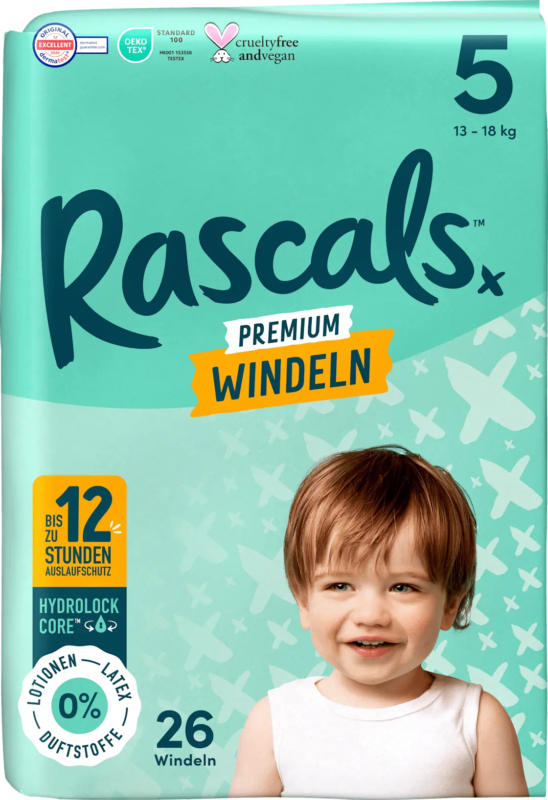 Rascals Windeln Gr.5 (13-18k g)