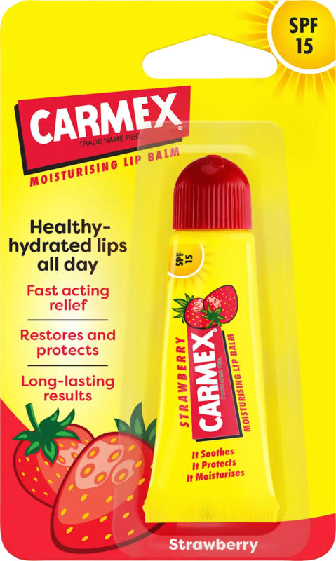 Carmex Lippenpflege Strawberry Tube LSF 15