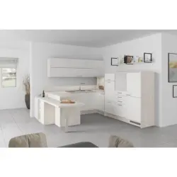 U-küche Lp4050 Weiß 255x294x298 Cm Mit Griffen
