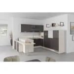 Möbelix U-küche Lp4050 Grafit 255x294x298 Cm Mit Griffen
