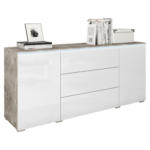 Möbelix Sideboard 150cm Mit Led Vera, Weiß